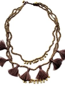LUNA NECKLACE BARK COLOR